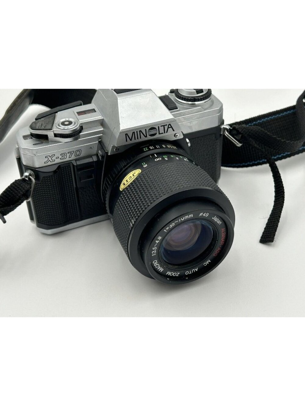 Vintage Minolta X-370 SLR 35mm Camera With Lens And Strap - Untested